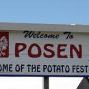 Posen,Michigan welcome sign